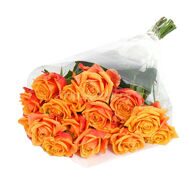 15 оранжевых роз